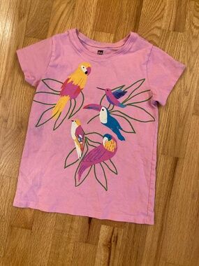 Girl's Tea Collection Bird T-Shirt